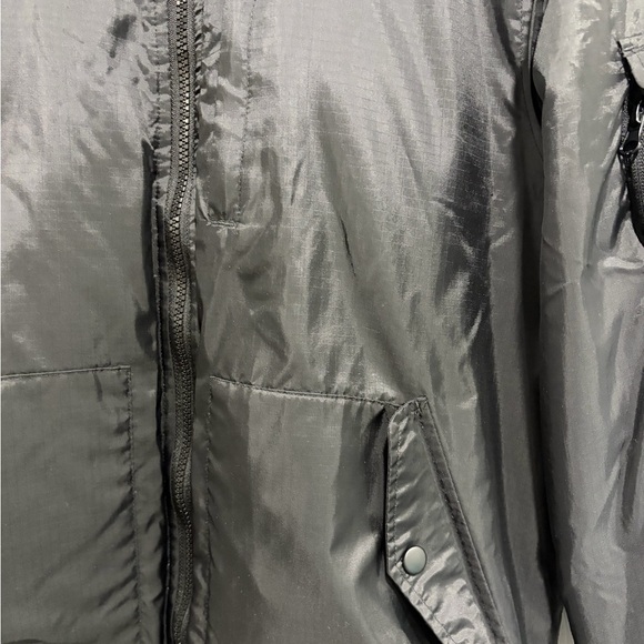 2/$25 Five Four Charcoal Autumn Bomber Jacket with Snap Pockets - Picture 3 of 10